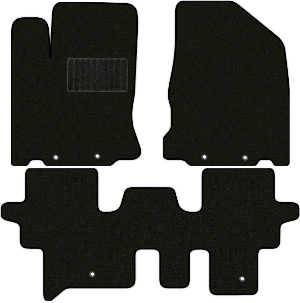 Коврики "Комфорт" в салон Nissan Pathfinder IV (suv / R52) 2014 - 2017, черные 3шт.