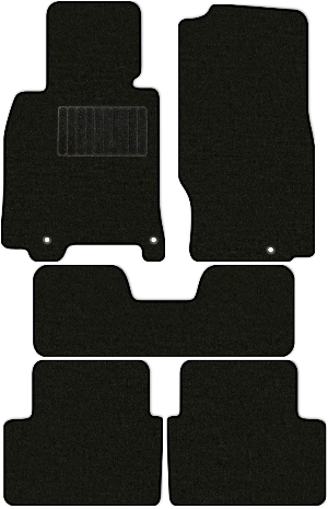 Коврики "Стандарт" в салон Infiniti G25 (седан) 2010 - 2014, черные 5шт.