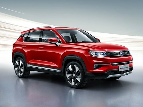 Коврики текстильные "Стандарт" для Changan CS35 Plus I (suv) 2018 - 2021, черные, 5шт.